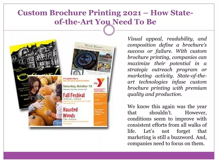 custom brochure printing 2021 how state of the art you need to be