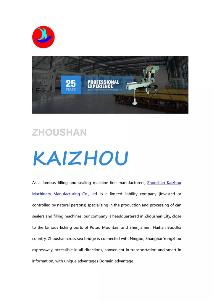 zhoushan kaizhou