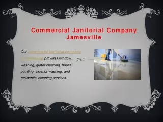 Commercial Janitorial Company Jamesville