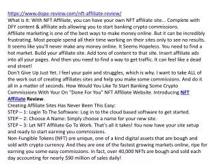 https www dope review com nft affiliate review