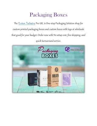 packaging boxes
