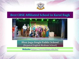 Best CBSE Affiliated School in Karol Bagh