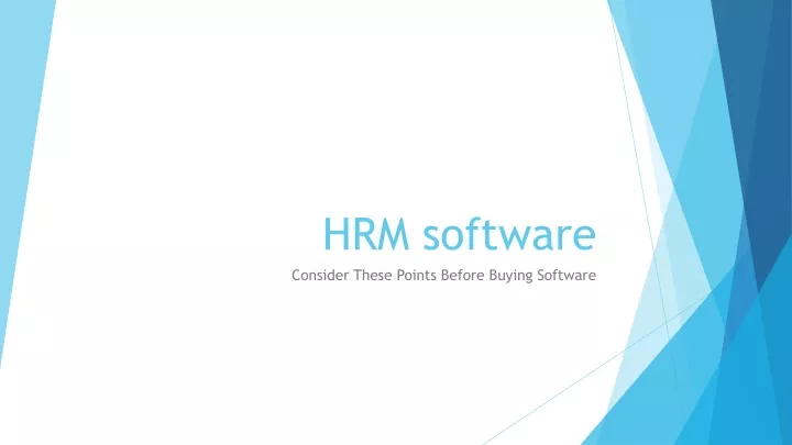 hrm software