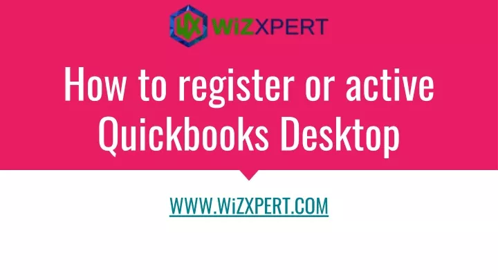 how to register or active quickbooks desktop