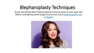 Blepharoplasty Techniques