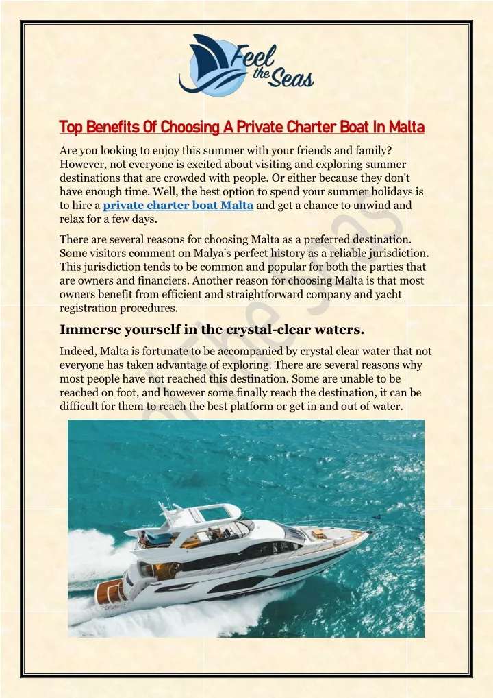 top benefits of choosing a private charter boat