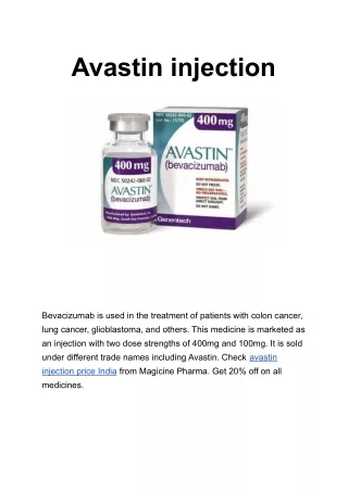 avastin injection