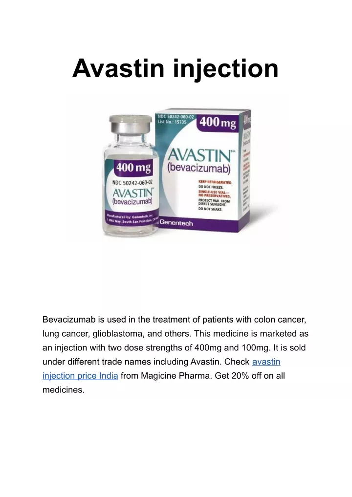 avastin injection