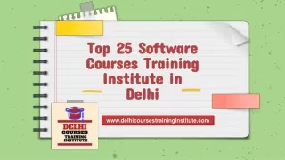 Top 25 Software Courses Training Institute in Delhi