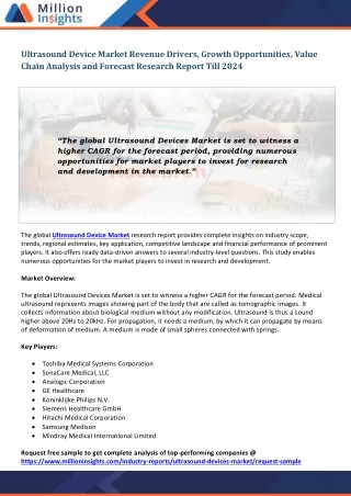 ultrasound device market revenue drivers growth
