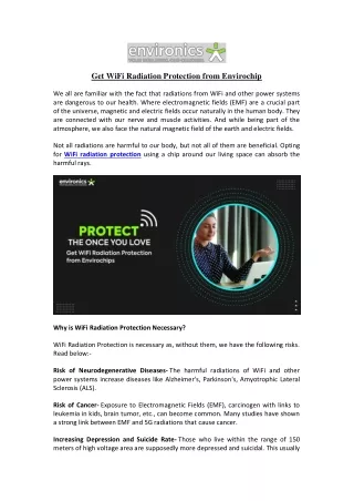 get wifi radiation protection from envirochip