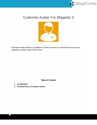 customer avatar for magento 2