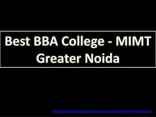 best bba college mimt greater noida