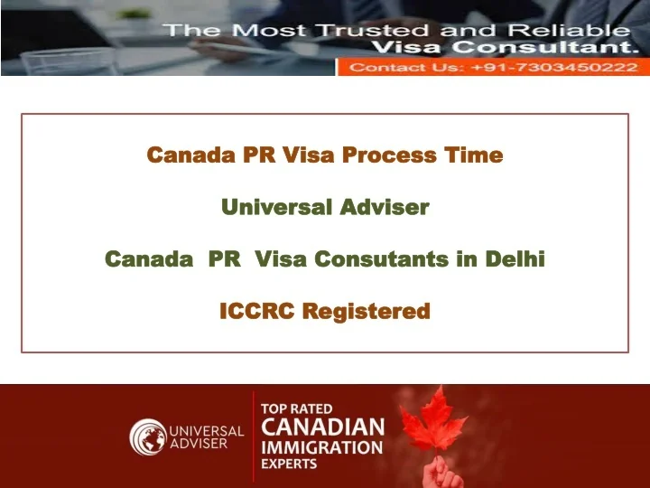 PPT Check Canada Processing Time Best Canada PR Visa Consultants in