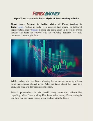 How to Open Forex Account in India? Myths of Forex trading in India