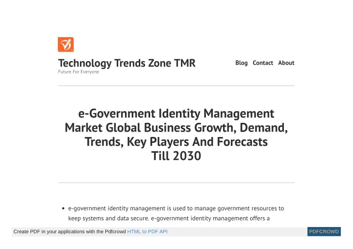 technology trends zone tmr future for everyone