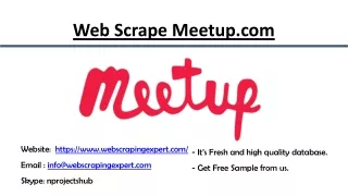 web scrape meetup com