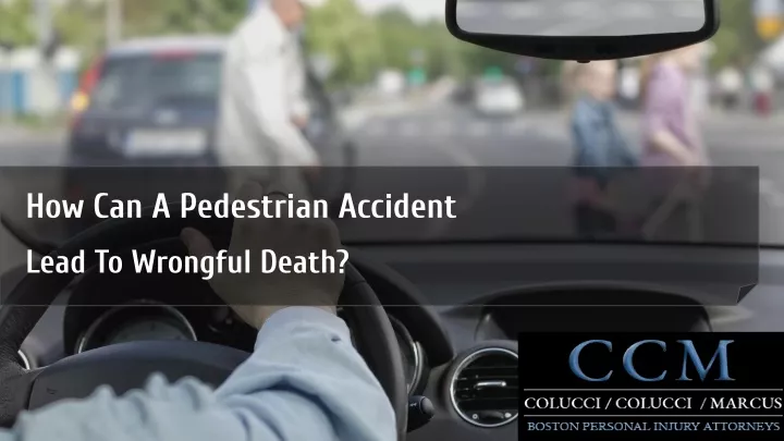 how can a pedestrian accident