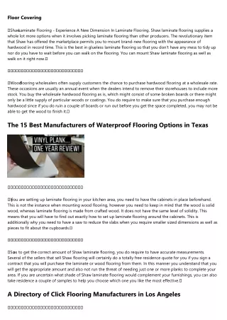 Best Manufacturers of Best Price On Wood Flooring in Texas