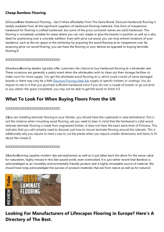 Best Companies of Discount Flooring Stores Near Me in Asia