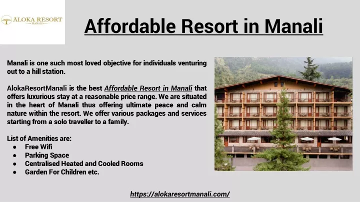 affordable resort in manali