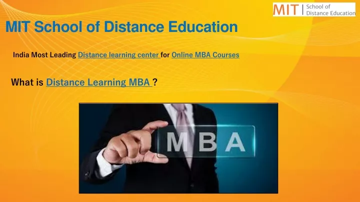 mit school of distance education