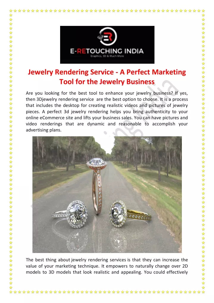 jewelry rendering service a perfect marketing