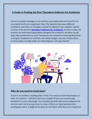 a guide to finding the best timesheet software