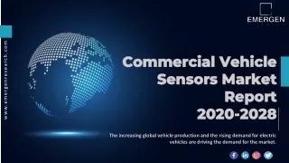 Commercial Vehicle Sensors Market Trend, Growth, Share and Forecast to 2027