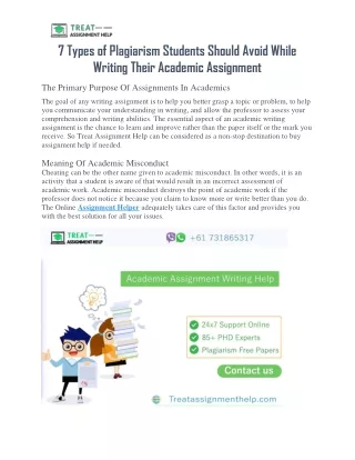 7 types of plagiarism students should avoid while