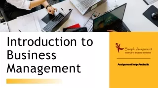 introduction to business management