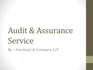Audit & Assurance Service