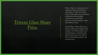 triveni glass share price