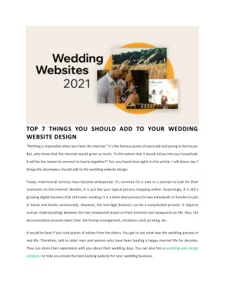 TOP 7 THINGS YOU SHOULD ADD TO YOUR WEDDING WEBSITE DESIGN-converted