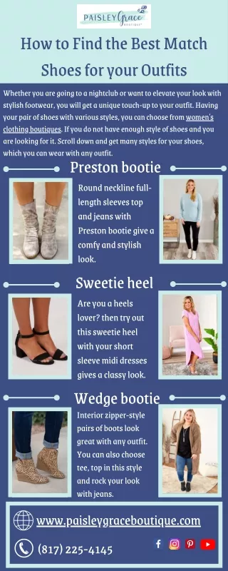 How to Find the Best Match Shoes for Your Outfits - Paisley Grace Boutique