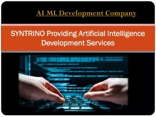SYNTRINO Providing Artificial Intelligence Development Services