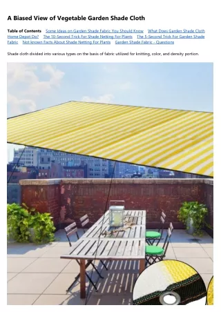 9 Easy Facts About Garden Shade Net Shown