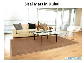 sisal mats in dubai