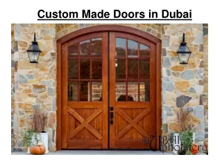 custom made doors in dubai