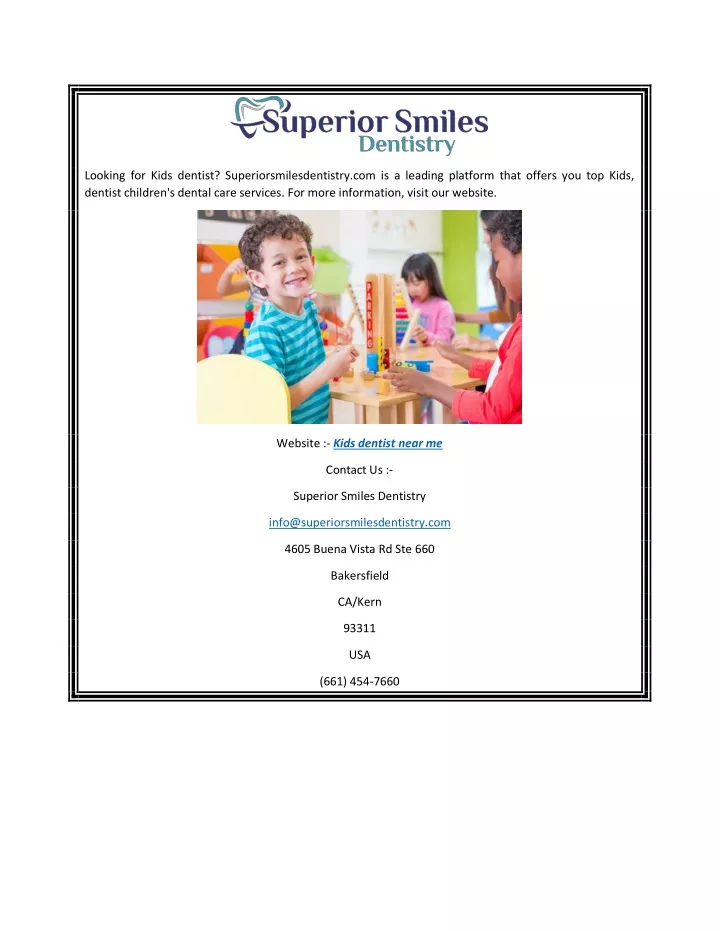looking for kids dentist superiorsmilesdentistry