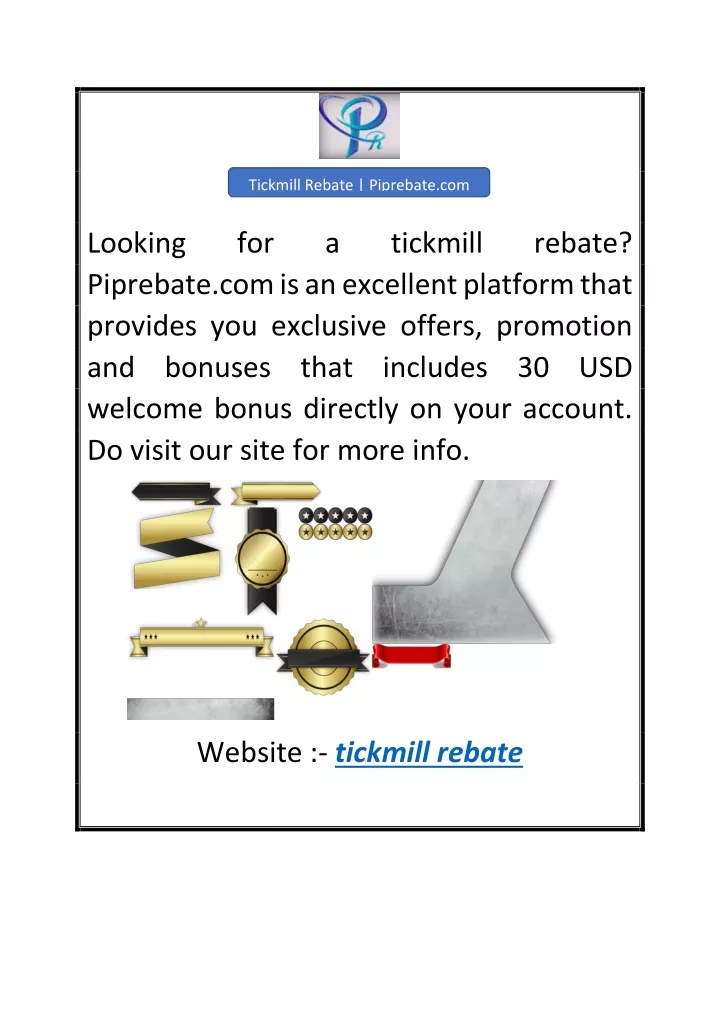 tickmill rebate piprebate com