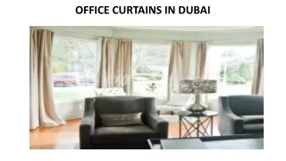 office curtains in dubai