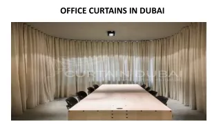 office curtains in dubai
