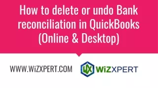 how to delete or undo bank reconciliation