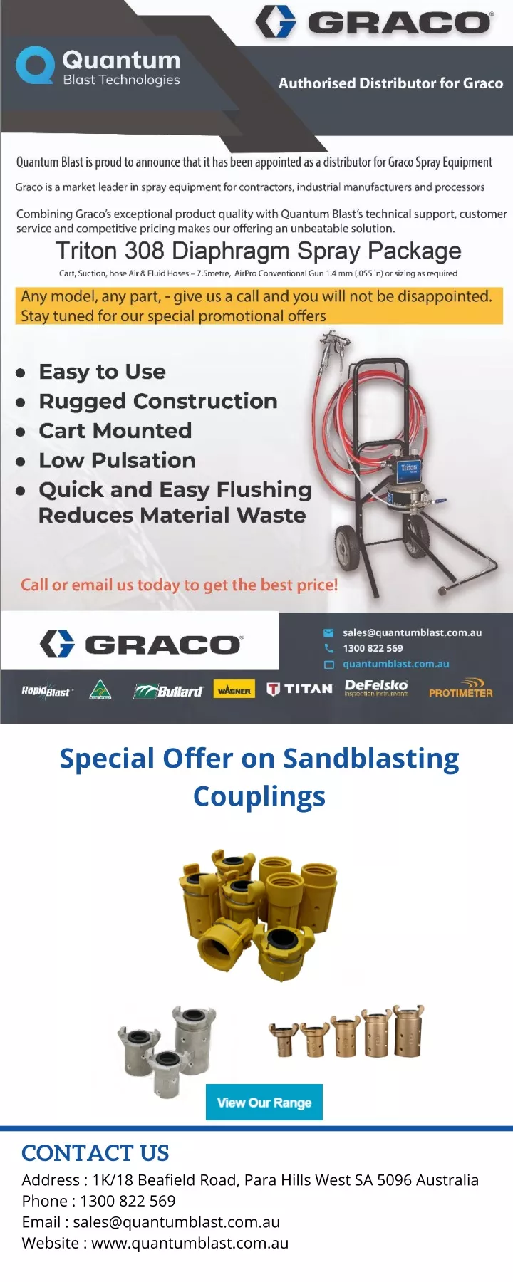 special offer on sandblasting couplings