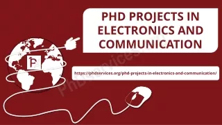 phd projects in electronics and communication