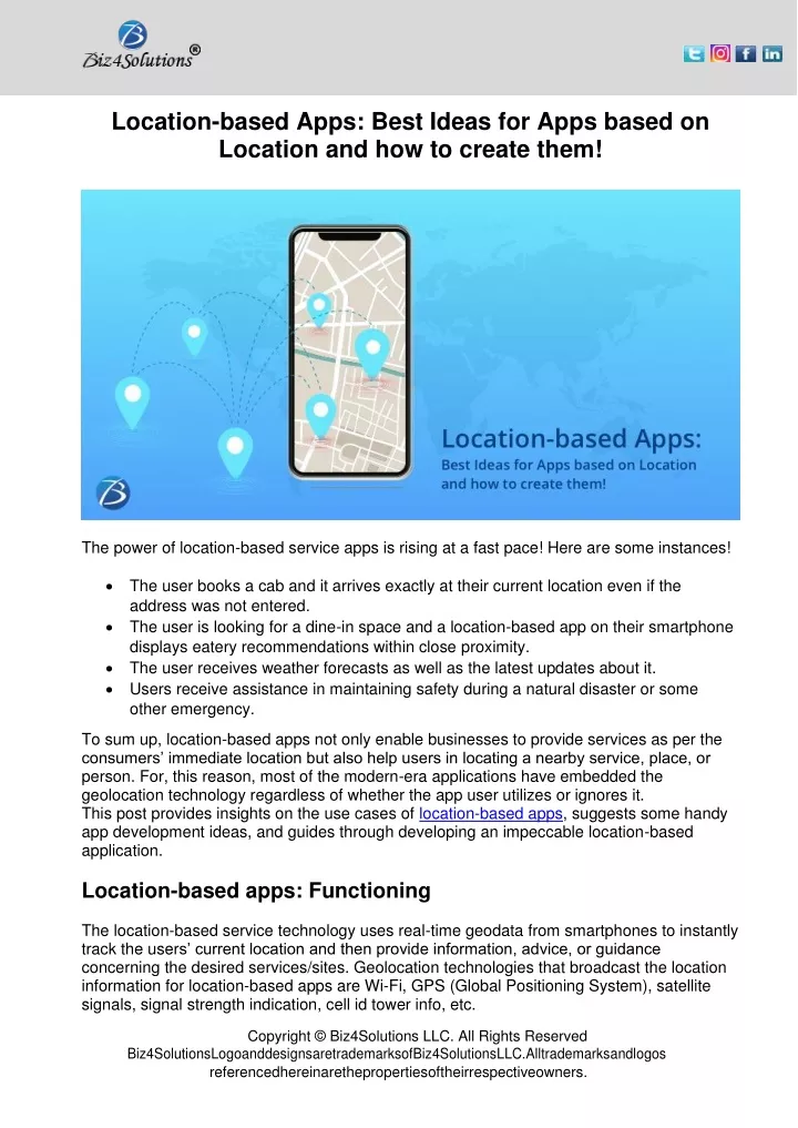 location based apps best ideas for apps based