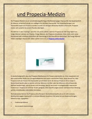 und Propecia-Medizin