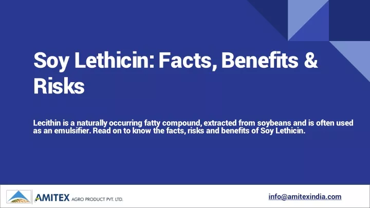 soy lethicin facts benefits risks