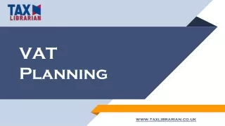 Get Professional  VAT Planning Services From Tax Librarian